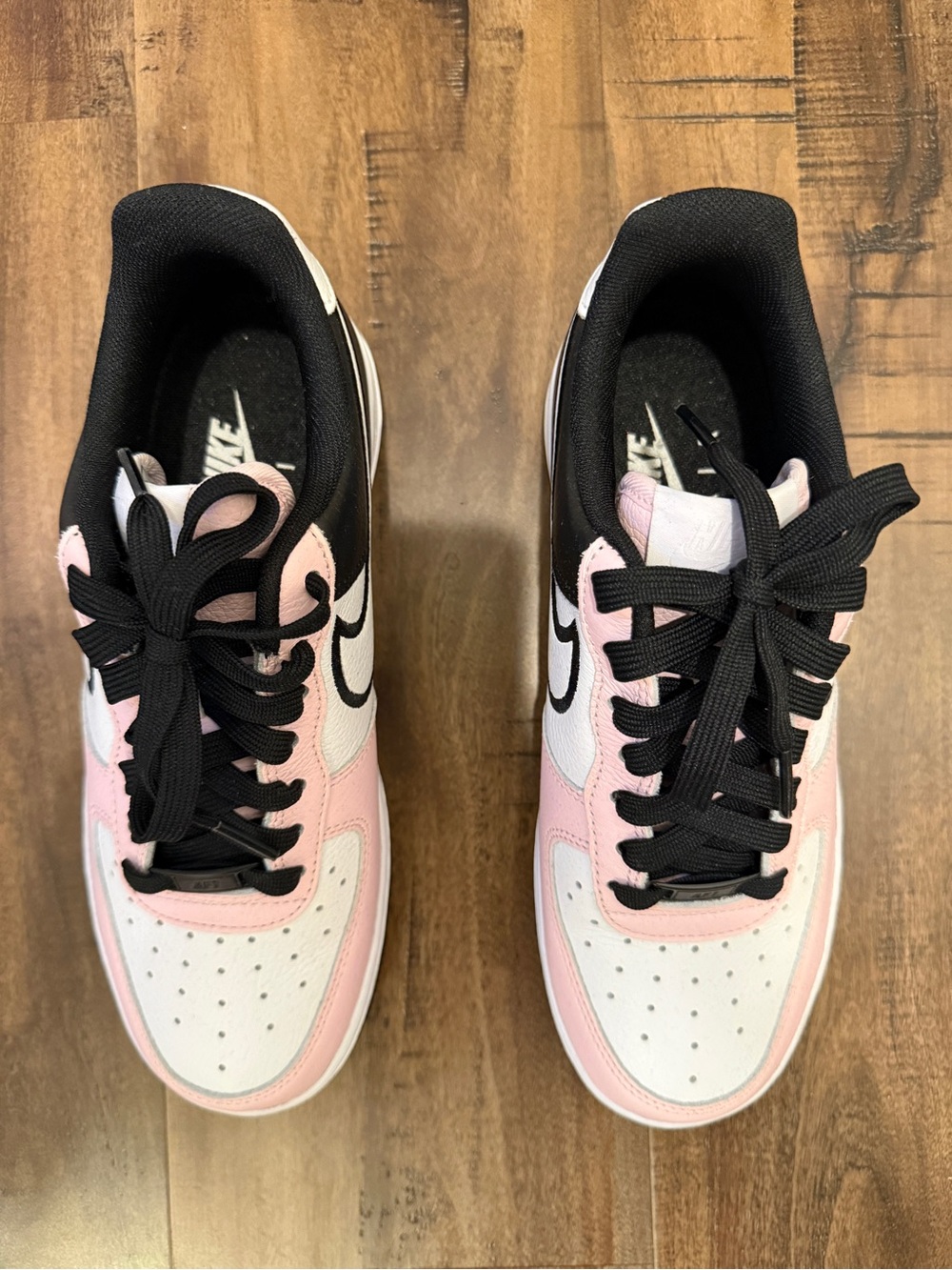 Nike Air Force 1 Low By You Pink Black White Women's  HF0663-900 NWOB CUSTOM